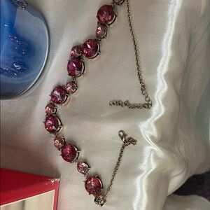 Elegant Pink Crystal Bracelet